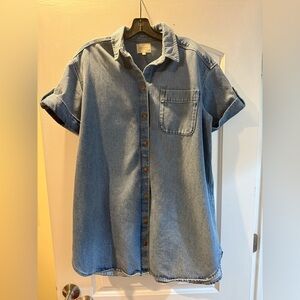 Sezane denim shirt dress size 4 EU36